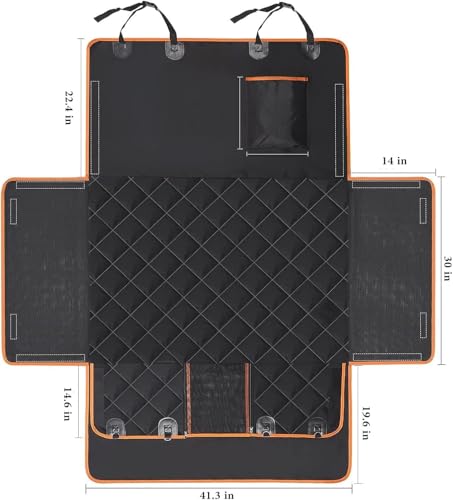Cargo Liner for Dogs, Waterproof Pet Cargo Cover Dog Seat Mat for SUVs Sedans Vans, Non-Slip, Large Size Universal Fit, Black (Cargo-Liner)