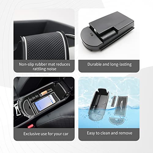 CDEFG Center Console Accessory Organizer Compatible with 2018 2019 2020 2021 2022 CHR C-HR, ABS Material Armrest Box Insert Tray (White) - color: 1Pcs White for CHR 2018-2023