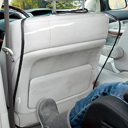 Acouto Kick mats Back seat Protector, 2Pcs Seat Back Cleaning Cover,Car Truck SUV Thicken Seat Back Protector Transparent Cover Child Baby Kick Mat Clean Keep