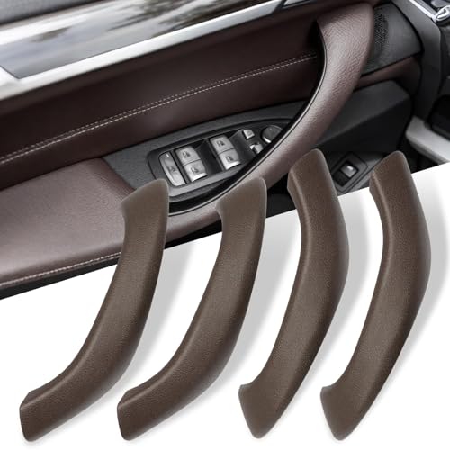 Jaronx Compatible with BMW X1/X2 Door Handle Cover, Left and Right Side Door Handles Replacement Outer Cover Compatible with BMW X1 F48 2016-2022, X2 F39 2018-2023 (4PCS, Brown) - color: Mocha Brown, size: 4 Pieces (Full Set)