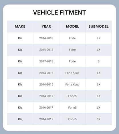Pigenius Windshield Sunshade for Kia Forte (Sedan 2014-2018 / Koup / Forte5), Reversible Silver/Black - size: for Kia Forte Sedan 2014-2018
