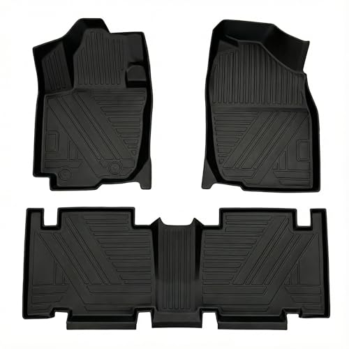 RAV4 Floor Mats Compatible with Toyota RAV-4 2007-2012，All Weather Protection Waterproof Durable Anti-Slip Odorless Custom-fit TPE Floor Liner Front and Rear Row Set - color: 1）For Toyota RAV4（2006-2012）Floor mat