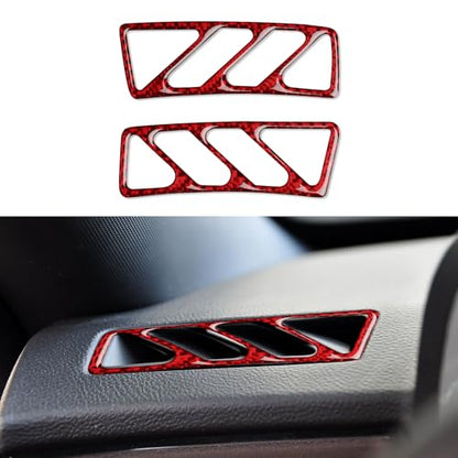 Car Side Vent Outlet Sticker Carbon Fiber Decla Interior Trim Accessories for Chevrolet Camaro 2010 2011 2012 2013 2014 2015 - color: Side Vent Outlet