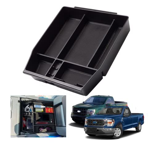 2024 2025 F150 Console Tray Center Console Organizer Tray for 2025 2022 2023 2024 Ford F150 Raptor Center Armrest Storage Box for Ford F150 2022 Accessories Armrest Storage Box((See Picture 2 & 3)) - color: big
