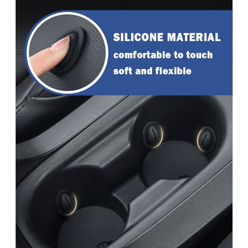 2026 Latest Car Cup Holder Insert/Holder Position Limiter - Anti Shake Silicone Car Coasters Bottle Stabilizers with Self-Adhesive - Car Must Haves Cup Holder Inserts for Car Truck SUV (3PCS) - color: 3PCS