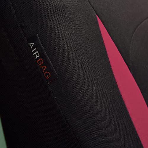 Flying Banner Car Seat Covers Front Seats Rear Bench Polyester car seat Protectors Easy installations Rear Bench Split Classic Man Lady Truck - color: Black Burgundy