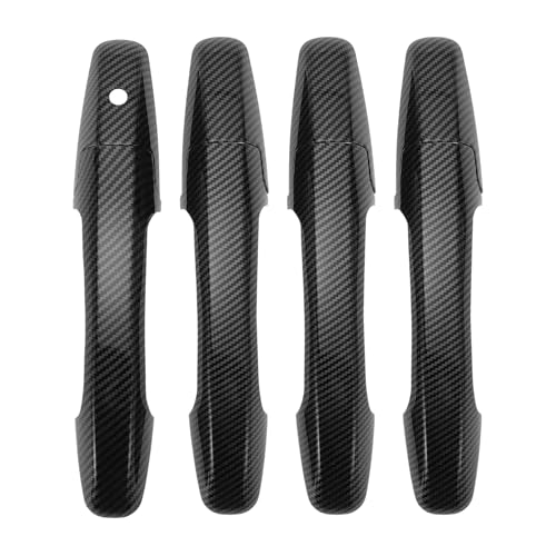 Car Door Handle Cover Trim for Honda Civic 2006-2011 |Side Door Handle Cover| Durable| 1 Set Carbon Fiber Black - color: Carbon Fiber Black