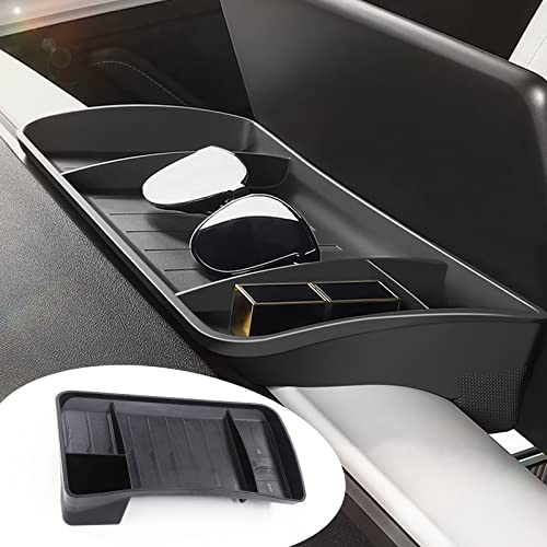 yhcdsea for 2017-2023 Tesla Model 3 and 2020-2024 Tesla Model Y Center Console Organizer Behind Screen Storage Box Dashboard Hidden Tray Interior Accessories(2017-2023 M3/2020-2024 My) - color: Model 3/Y
