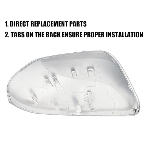 Right Passenger Side Car Mirror Cap Cover Compatible with Toyota Prius 2016 2017 2018 2019 2020 2021, Direct Replacement, 87915-47070, Gray - color: gray, size: Right