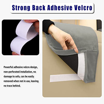 Non-Slip Head Pillow for Recliners - Neck Support Cushion with Velvet Cover for Pain Relief at Home, Office and Travel (Light Gray) - color: Light Gray