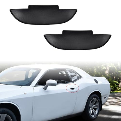 Door Bowl Scratch Protector for Dodge Challenger 15-23, Matte Black Door Handle Paint Cover Guard Door Handle Bowl Protection Cover Trim for Dodge Challenger 2015-2023 Accessories - 2PCS