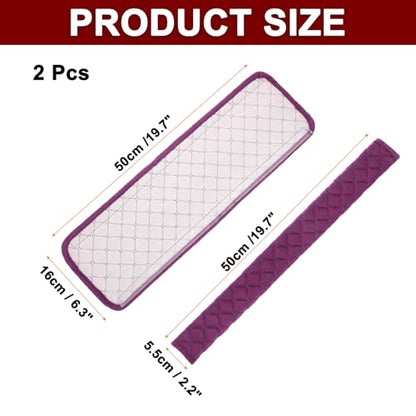 HARFINGTON 2pcs Shoulder Strap Cushions 19.7 Inch Car Seat Belt Pads Cover Auto Seatbelt Strap Shoulder Pad Automotive Seat Belt Cushion Pad for Auto SUV Truck, Purple - color: Purple, size: 19.7 Inch