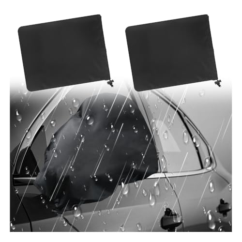 2PCS Car Side Mirror Covers,Drawstring-style Mirror Covers for Cars Provide Protection from Dust and Snow,Essential Car Mirrors Cover for Winter Automotive Exterior Accessories