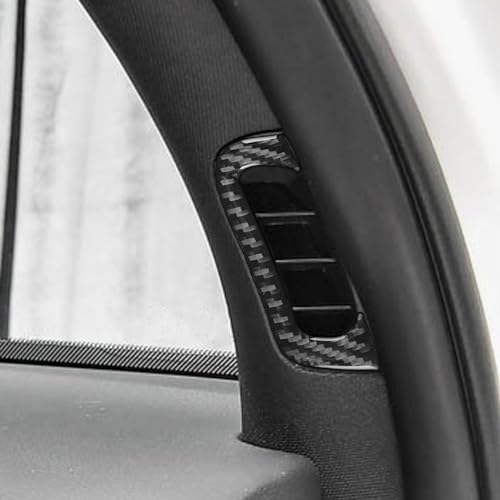 NVCNX Real Premium Carbon Fiber Accessories for Dodge Durango 2011-2020 2012 2013 2014 2015 2016 2017 2018 2019 Car Inner A Pillar Post Air Vent Cover Interior Trim Sticker Decal 2PCs - color: 2011-2020 Inner A Pillar Post Air Vent Trim