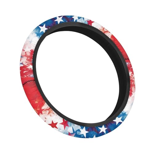 America Flag Painting Golf Cart Stretch Steering Wheel Cover Golf Cart Accessories Club Car Anti-Slip Absorbing Sweat Interior Decor Odorless Universal 13 14 Inch Gifts for Golfer Womens - color: America Flag Painting