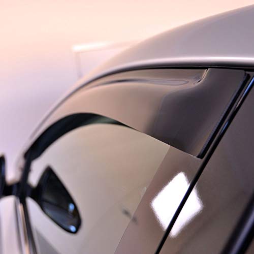 194249 Side Window Visor Deflector,in-Channel Style Shatterproof Dark Smoke Rain Guard,4pc Window Shades fit for 2007-2018 Jeep Wrangler 4-Door (JK) - size: 2007-2018 Wrangler JK 4-Door In-Channel