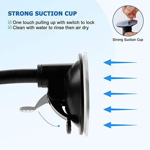 Vansky Car Phone Holder Mount, 3-in-1 Universal Cell Phone Holder Car Air Vent Holder Dashboard Mount Windshield Mount Fit for iPhone 17 16 15 14 13 Pro Max, Samsung S24 S23 LG Sony and More