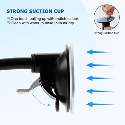 Vansky Car Phone Holder Mount, 3-in-1 Universal Cell Phone Holder Car Air Vent Holder Dashboard Mount Windshield Mount Fit for iPhone 17 16 15 14 13 Pro Max, Samsung S24 S23 LG Sony and More