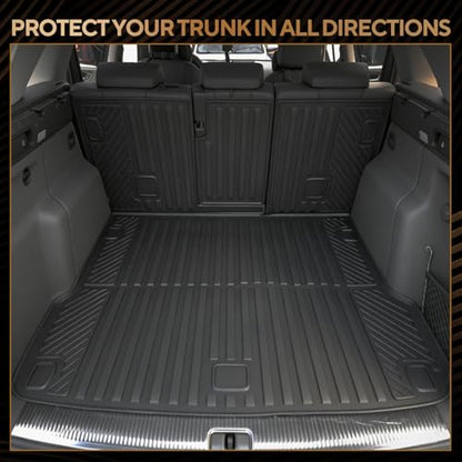 Naibeve Floor Mats for 2012-2017 Chevy Equinox/GMC Terrain Trunk Mat Cargo Mat Back Seat Cover Protector for Chevrolet Equinox Waterproof Interior Accessories - size: 9)Equinox Set|2012-2017