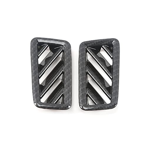2PCS Dashboard Side Air Outlet Cover for Volkswagen Atlas 2018 2019 2020 2021 2022 2023 Atlas Cross Sport Accessories ABS Carbon Fiber Texture - size: SIDE AIR VENT COVER-2PCS