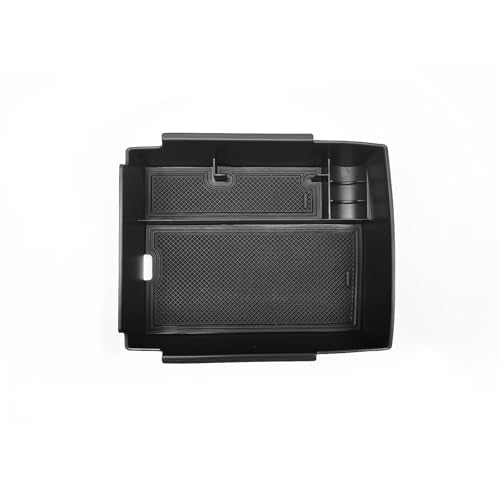 ABS Center Console Organizer Compatible with Kia K4 2025 2026 Storage Box Interior Accessories Embedded Storage Armrest Box (Black)