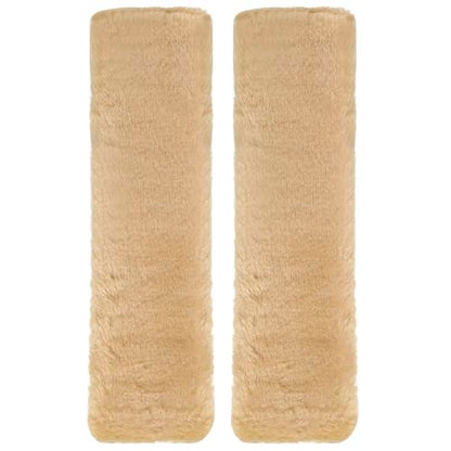 HARFINGTON 2pcs Car Seat Belt Pad Soft Fiber Seatbelt Shoulder Strap Covers Comfortable Driving Cushion Universal Car Accessories for Car, Light Tan - color: Light Tan