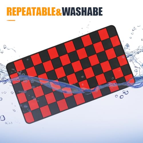YoRise Car Dashboard Anti Slip Mat, 10.62'' × 5.90'' PVC Center Console Pad, Non-Slip Sticky Dash Mat, Washable Car Dashboard Gripping Pad for Phone, Glass, Key, GPS (Red) - color: Red