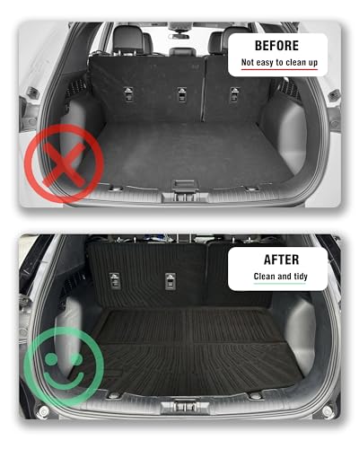 Cargo Liner Compatible with 2020-2025 Ford Escape Trunk Mat Cargo Mat Back Seat Cover Protector(Backrest Mats+Trunk Mat) - size: For 2020-2025 Ford Escape