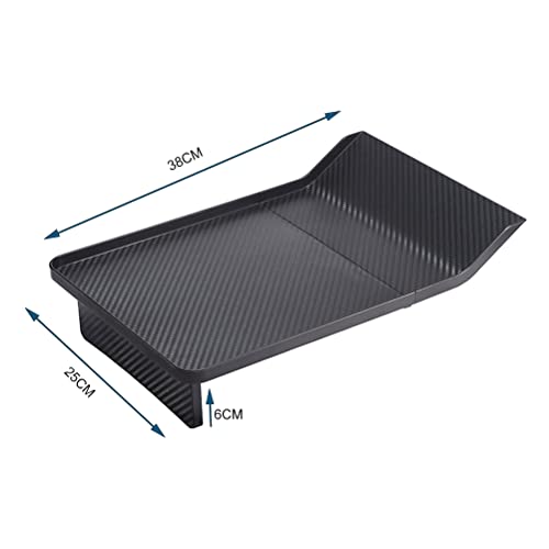JSCARLIFE Center Console Tray for T-esla Model Y Model 3, Food Tray Table for Eating with Passenger, Car Tray Organizer Placing Essentials for T-esla Model Y/3 Accessories
