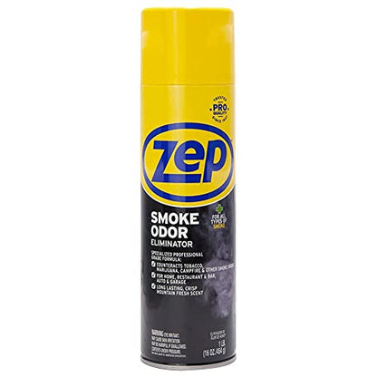 Zep Smoke Odor Eliminator Aerosol, Clear, 16 oz (Pack of 4) ZUSOE16 - Eliminate Cannabis (Marijuana) and Tobacco Odors - size: 16 Fl Oz (Pack of 4)