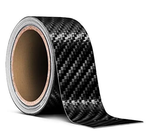 VViViD 3M 1080 Black Carbon Fiber Vinyl Detailing Wrap Pinstriping Tape 20ft Roll (2 Inch x 20ft roll) - size: 2" x 20ft roll
