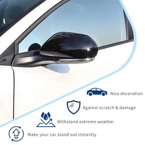Side Mirror Cover Compatible with Toyota (Camry 2018-2025, OEM Style-Gloss Black) - size: Oem Style-gloss Black