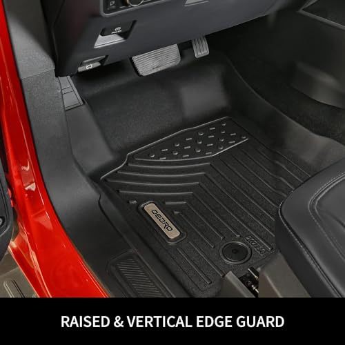 OEDRO Floor Mats Fit for 2020-2025 Subaru Legacy/Outback, Unique Black TPE All Weather Protection Car Mats TPE Accessories 1st and 2nd Row Liners Set