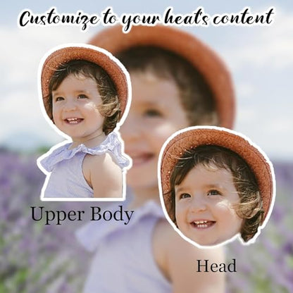 6Pcs Custom Air Fresheners with Picture - Double Sided Print Personalized Car Air Freshener with Logo Personalized Gifts for Valentine's, Car Charms for Rear View Mirror. (6pcs-Crop) - color: 6 Pcs - Crop