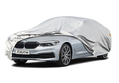 Kayme 6 Layers Car Cover Custom Fit for BMW 6 Series 640i 650i M6 (2003-2025) Waterproof All Weather for Automobiles, Outdoor Full Cover Rain Sun UV Protection.Silver - size: 5. Custom Fit BMW 6 Series
