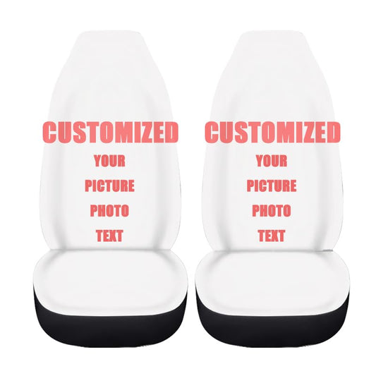 Customized Car Seat Cover for Front Seat - SUV Truck Sedan Van, Printed High Back Saddle Blankets Auto Seat Protectors, Fit Most Vehicles, Auto Seat Accessories - color: Custom Seat Cover