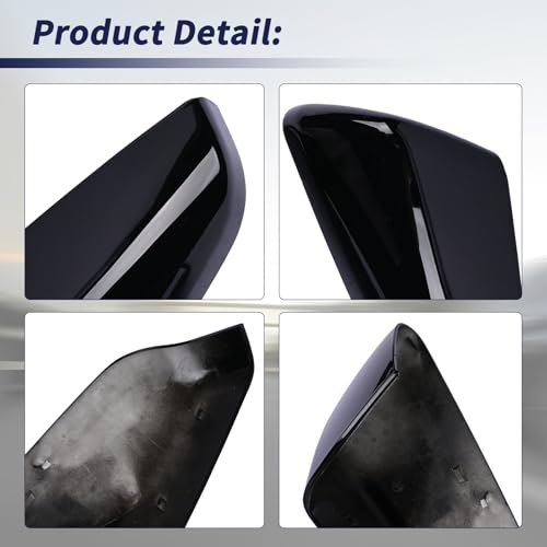 Exterior Side Mirror Cover Driver & Passenger Side Compatible with Chevrolet Equinox GMC Terrain 2018-2023 Rearview Mirror Cap Left & Right Side Replace 23406416 23406417 84225386 84225387 - size: Left & Right Side