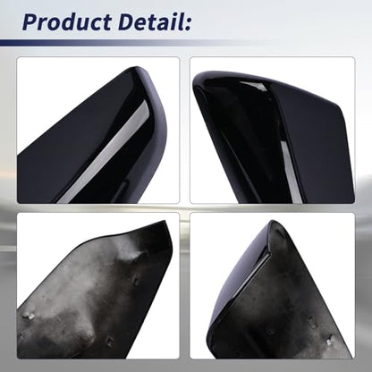 Exterior Side Mirror Cover Driver & Passenger Side Compatible with Chevrolet Equinox GMC Terrain 2018-2023 Rearview Mirror Cap Left & Right Side Replace 23406416 23406417 84225386 84225387 - size: Left & Right Side