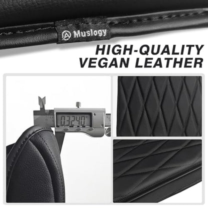 Muslogy Center Console Armrest Cover Fit for Ford F-150 F150 2021-2025 2026 Accessories, Comfort Armrest Pad Console Lid Cushion Vegan Leather Regular Thick(WorkSurface ONLY) - size: 2) 21-25 |F150| WorkSurface, Regular