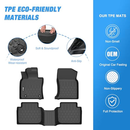 Nilight TPE Floor Mats for Toyota Camry AWD Only 2020 2021 2022 2023 2024, All Weather Custom Fit Heavy Duty Floor Liners - size: 2020-2024 Toyota Camry AWD