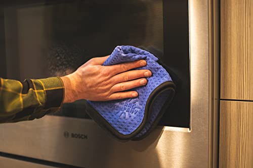 The Rag Company Dry Me A River, Professional Korean 70/30 Blend Microfiber Waffle-Weave Drying & Detailing Towels, Soft Suede Edges, 390 GSM, 20x40 Inches, Royal Blue, 2-Pack - color: Royal Blue, size: 20in X 40in