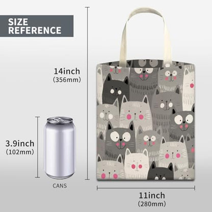Cute Car Trash Bag, Hanging Car Organizer and Storage Bag, Trash Bin for Vehicle, Travelling, Camping - Cute Grey Cats - color: Cute Grey Cats