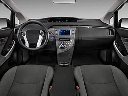 Customized for Toyota Prius Microfiber Leather Steering Wheel Cover for Prius C Aqua 2010 2011 2012 2013 2014 2015 2016 2017 2018 2019 Black Car Special Design YR01B