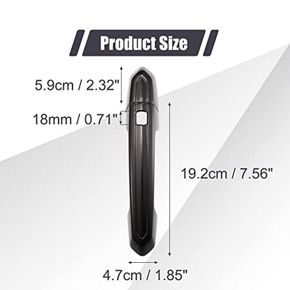X AUTOHAUX Exterior Outside Door Handle Cover Kit Front Rear Left Right for Cadillac XT4 XT5 XT6 CT4 CT6 CTS ATS XTS 2013-2021 Gloss Black - color: Gloss Black