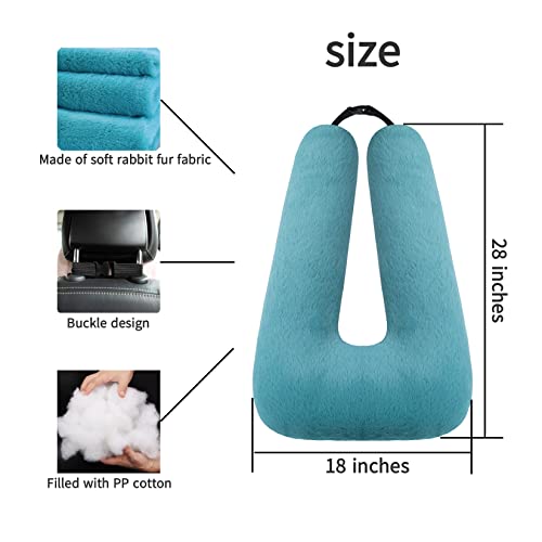 FHSGGP Travel Pillow Car Pillow Kid Car Sleeping The Sleeping Aid for Adults and Kids on Road Trips Kids Travel Pillow Emerald Green - color: A-emerald Green