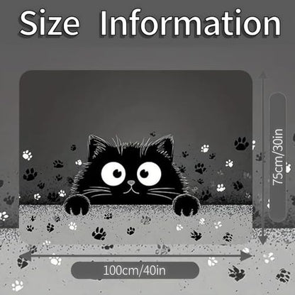 Universal Car Trunk Mat 29" x 39", Black Cat Paw Print All Weather Trunk Protection Cargo Liner, Durable Cargo Mat Rear Trunk Liner, Stylish Vehicle Interior Accessories Suitable for Most Car Models - color: Black Cat Paw Print