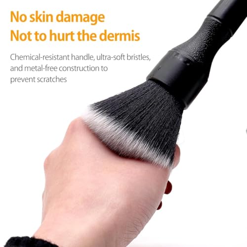 Car Interior Detailing Brush, Ultra-Soft Car Detailing Dusting Brush,Car Interior Cleaning Tool,Auto Detail Brushs Car Dash Duster Brushs for Exterior, Interior Panels, Emblems, Badges, Gauge Cluster