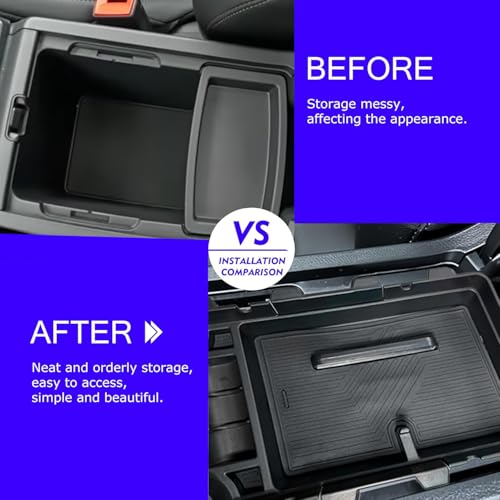 2025 2026 Civic Double Center Console Organizer Tray for 2022-2026 Honda Civic 11th Gen Sedan Hatchback LX EX Sport 2025 Accessories Civic 2026 Central Console Organizer Insert Tray(2pcs) - style: Double Box-2pcs