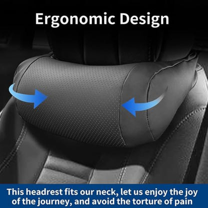 1 Pack Nappa Leather Neck Headrest for Mercedes Benz A-Class C-Class CLA CLS AMG GLC GLE GLS Car Neck Pillow Accessories Interior