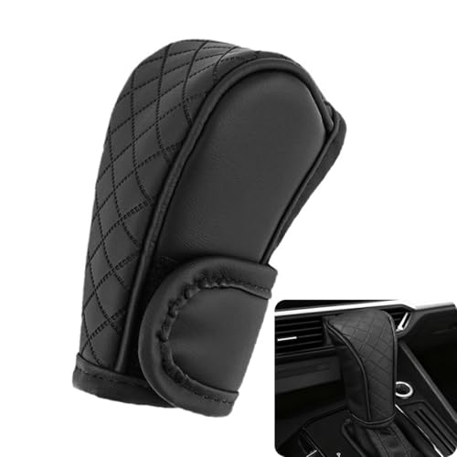Car Gear Shift Cover, Universal Car Accessories Compatible with Most Truck/Car/SUV, Leather Gear Shift Cover, Soft Comfort, Black - color: dangbataoBlack